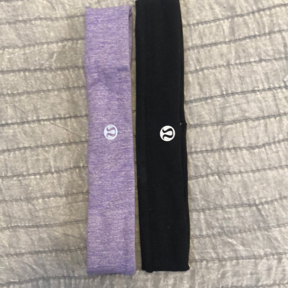 Pair of Lululemon headbands in excellent condition